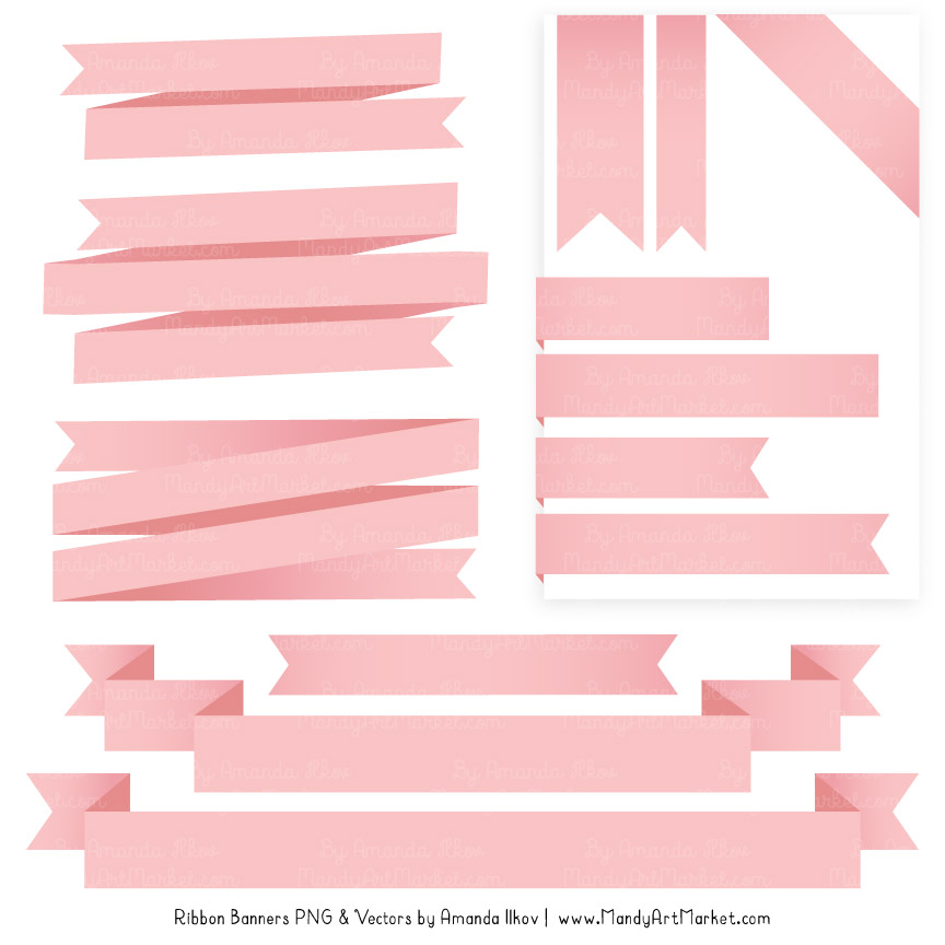 soft pink ribbon banner clipart soft pink ribbon banner clipart