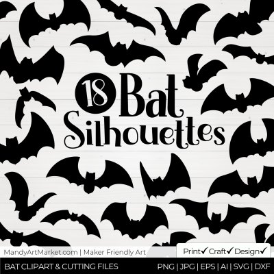 Free Bat Silhouettes